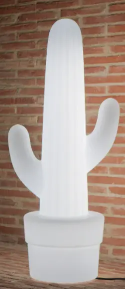 [LUMK100OFNW] LAMPE SUR PIED D'EXTERIEUR KAKTUS BLANC CABLE