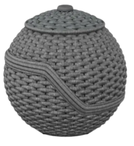 ENSEMBLE SALON BOULE GRIS ANTHRACITE BALL LOUNGE