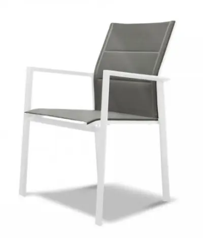 FAUTEUIL ALTEA BLANC/GRIS SOURIS