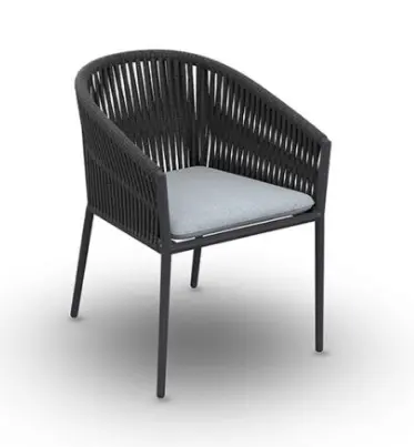 FAUTEUIL ELANE charcoal/black