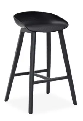 TABOURET EVENTS GRIS/POLYBLACK