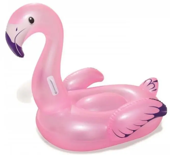 BOUEE XXL CHEVAUCHABLE FLAMANT ROSE 127X127 CM