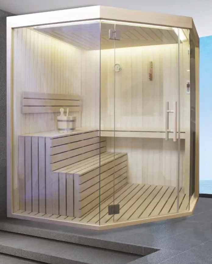 [1000464] SAUNA DESIGN LATO 1818 + Option leds sous banquette