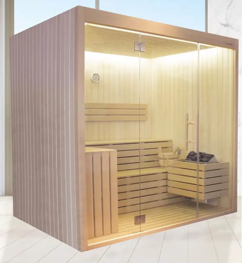 [1000463] SAUNA QUADRATO 2015 + Option leds sous banquette