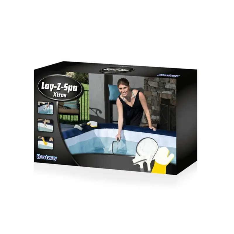 [58421] KIT DE NETTOYAGE POUR SPA 3 PIECES EPUISETTE + BROSSE + GANT DE NETTOYAGE