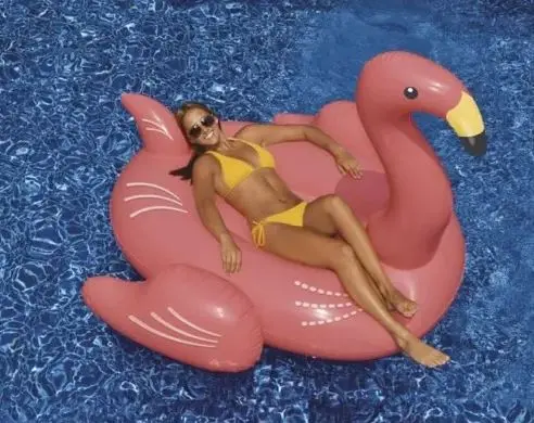 [FLAMROSE] BOUEE FLAMANT ROSE GEANT GONFLABLE