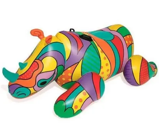[41116] BOUEE XXL CHEVAUCHABLE POP RHINO 201X102 CM
